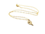 Pickleball Charm Necklace - 14k Gold Filled Jewelry - Handmade Necklace