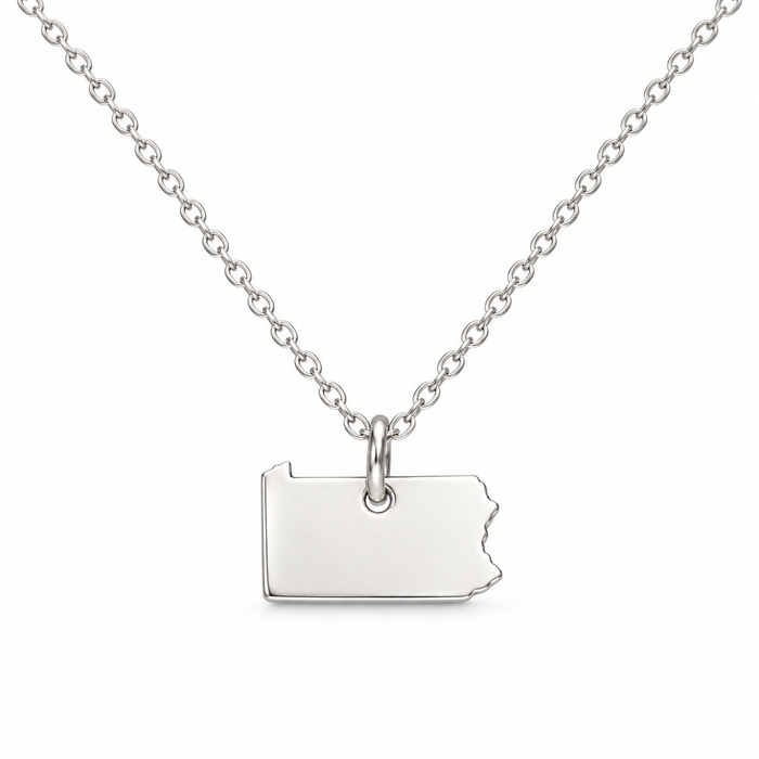 Tiny Pennsylvania State Necklace