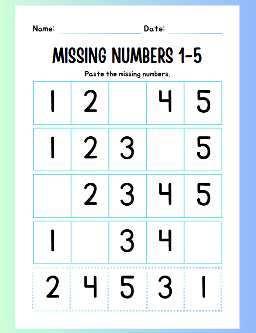 Editable Preschool Skills Workbook for Ages 3–4 – 17 Pages