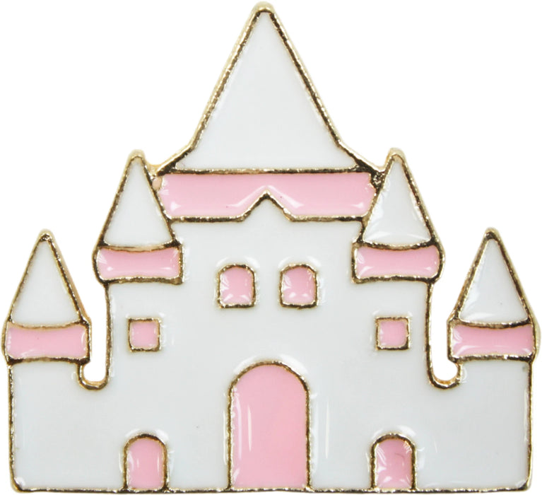 Pink Fairytale Castle Enamel Pin