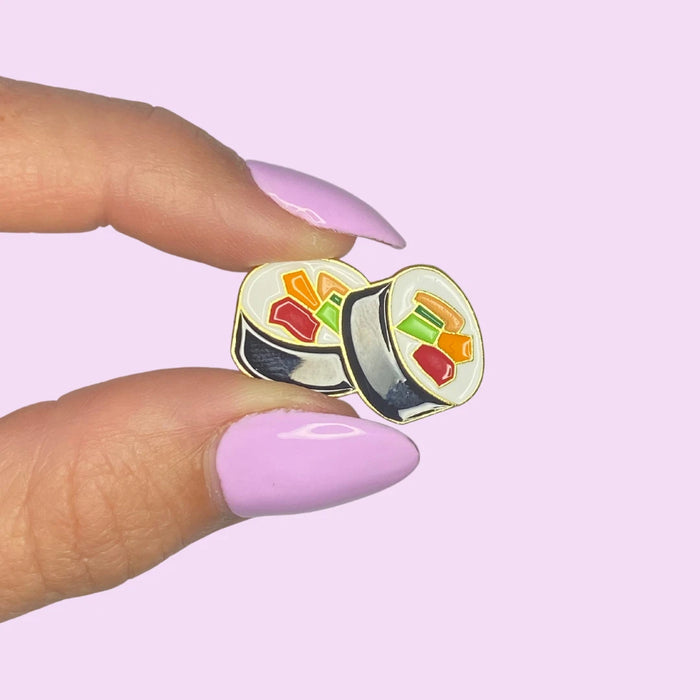 Sushi Roll Enamel Pin – Cute Food Lover Pin