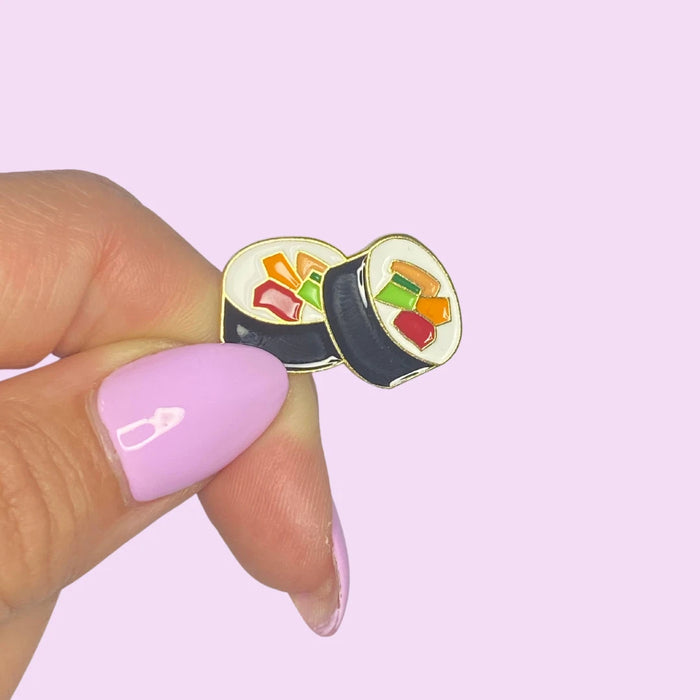Sushi Roll Enamel Pin – Cute Food Lover Pin