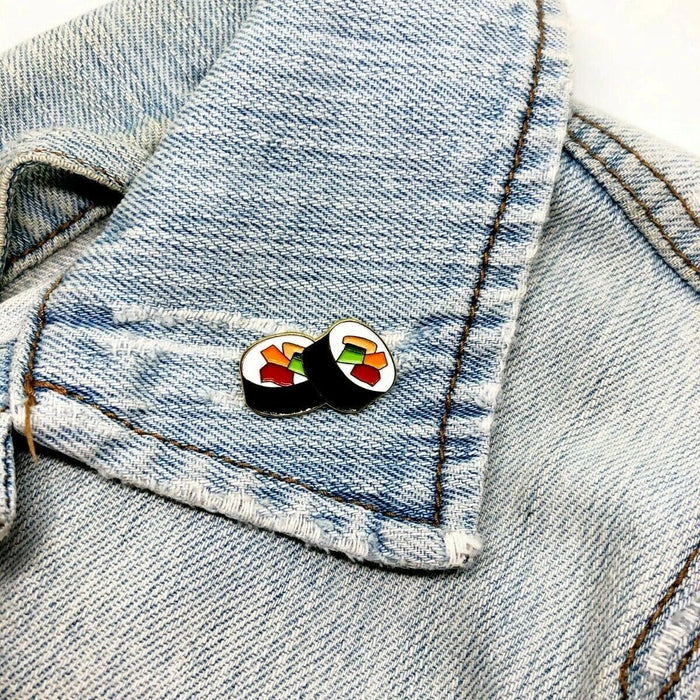 Sushi Roll Enamel Pin – Cute Food Lover Pin