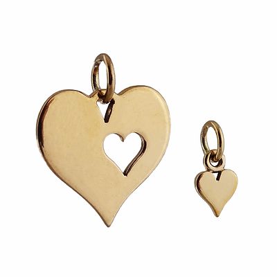 Heart Cutout Necklace – 18" Gold Filled Chain
