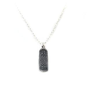 Skateboard Charm Sterling Silver Necklace