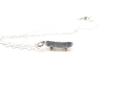 Skateboard Charm Sterling Silver Necklace