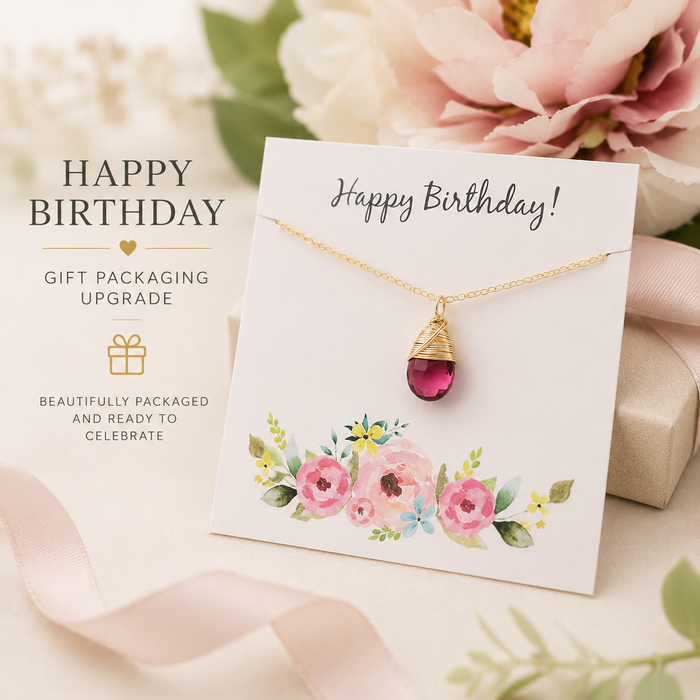 Add a Happy Birthday Card and Gift Wrapping