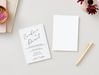 Simple and elegant 5x7 wedding invitation template for Canva