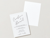Modern printable wedding invite with timeless, minimalist style