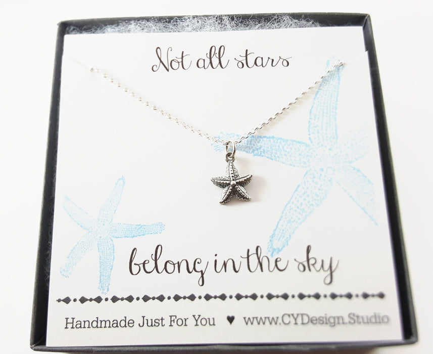 Starfish Charm Necklace