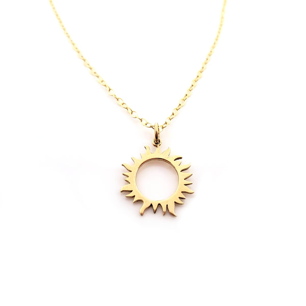  Eclipse Charm Celestial Jewelry Bronze Sun and Silver