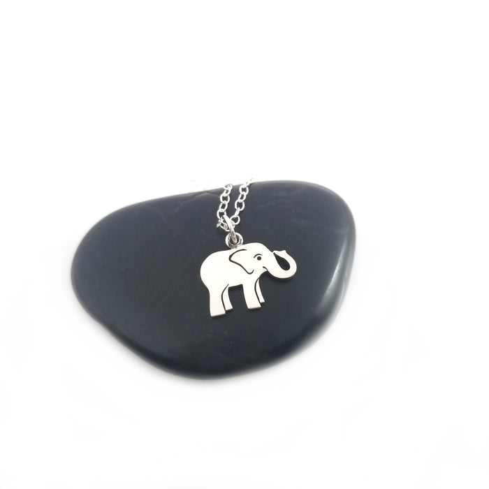 Elephant Necklace - Sterling Silver Jewelry