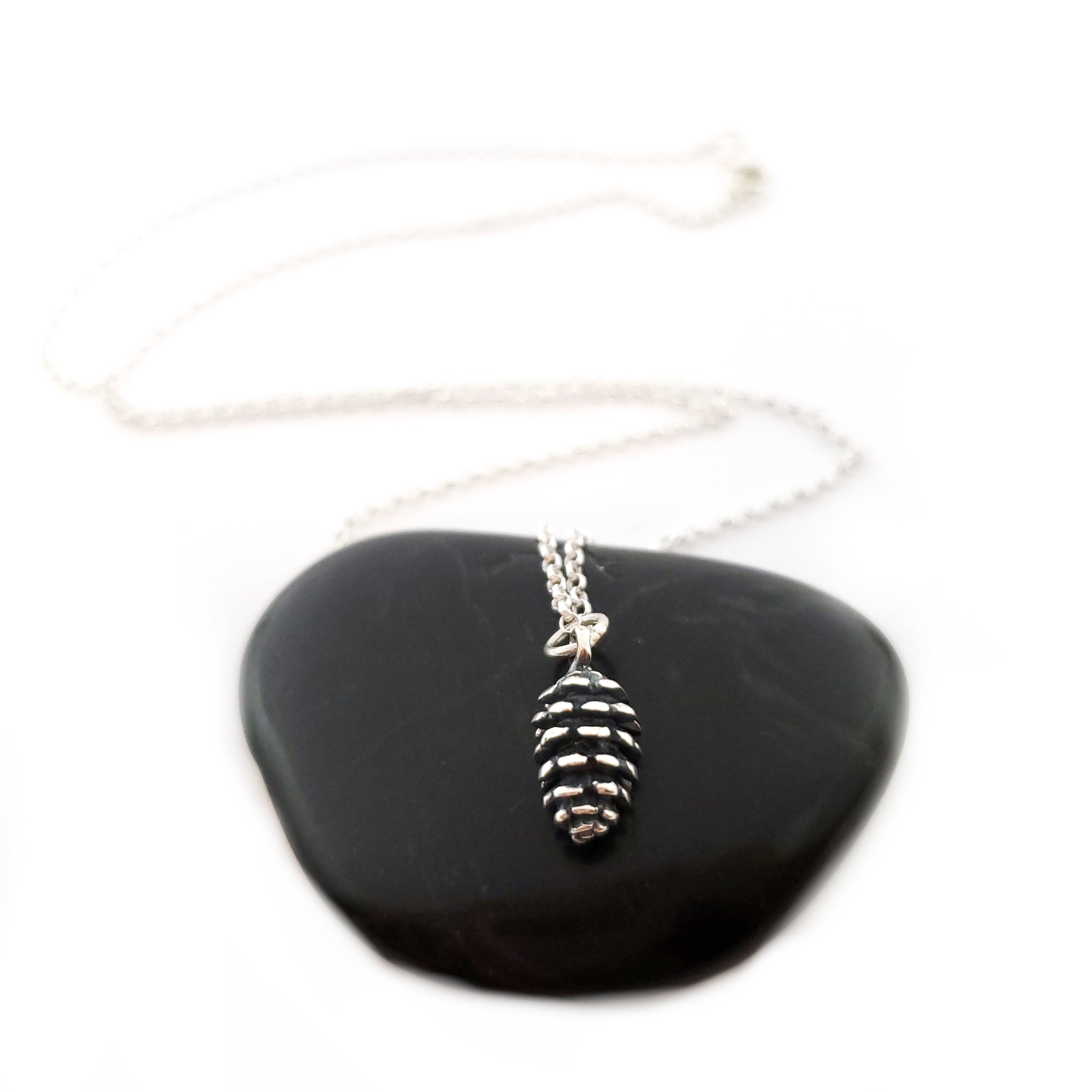 Sterling Silver Pinecone Necklace 2024