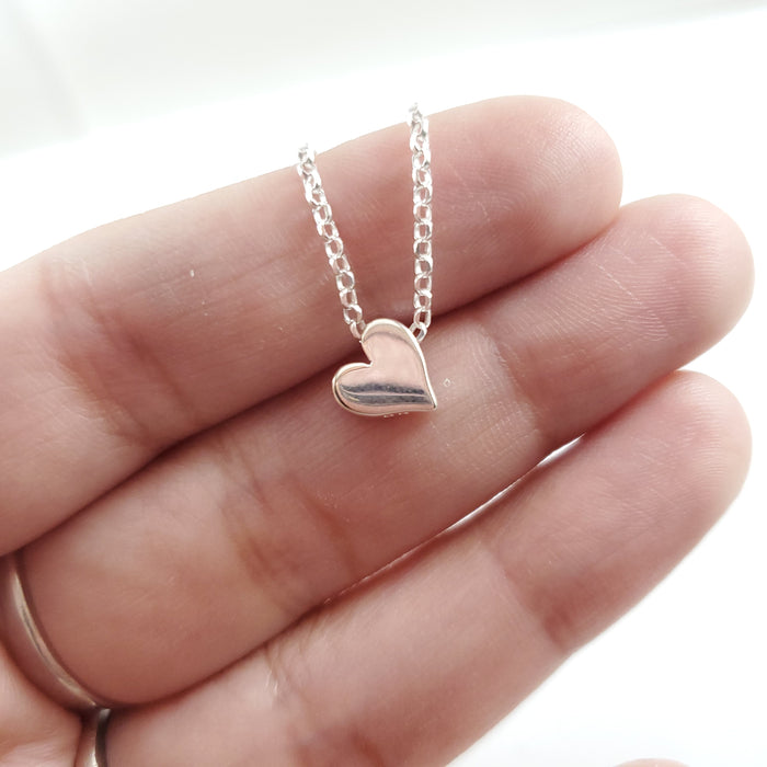 Heart Slide Necklace - Sterling Silver Jewelry