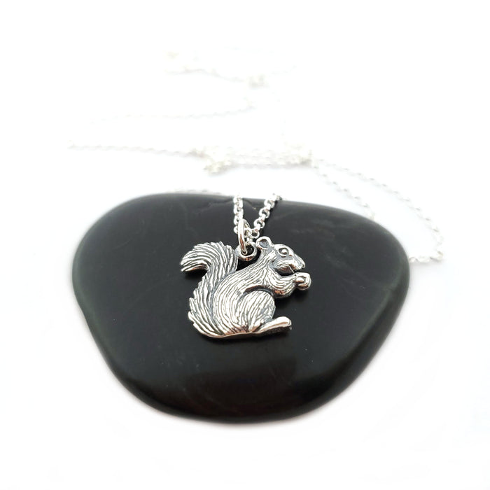 Sterling Silver Squirrel Charm - Animal Charm