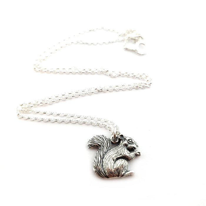 Sterling Silver Squirrel Charm - Animal Charm