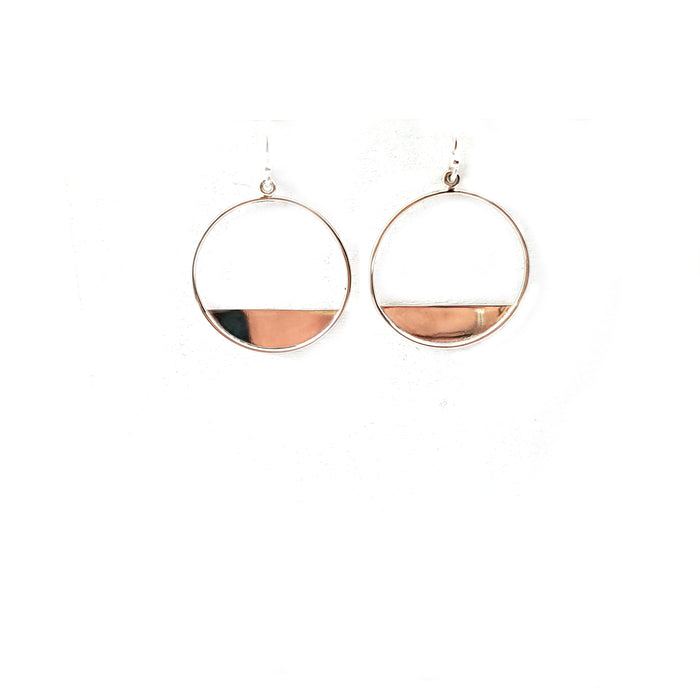 Eclipse Earrings - Sterling Silver Hoops Earrings