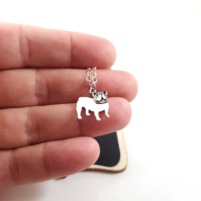 Bulldog 925 Sterling Silver Necklace