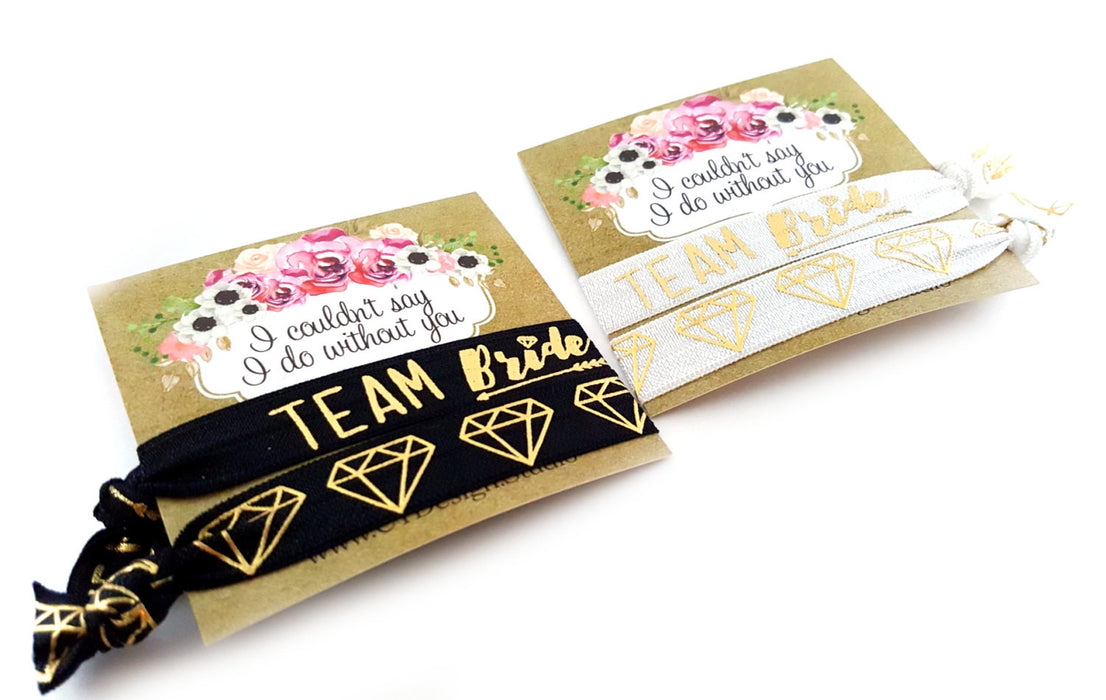 Team Bride Hair Ties Set