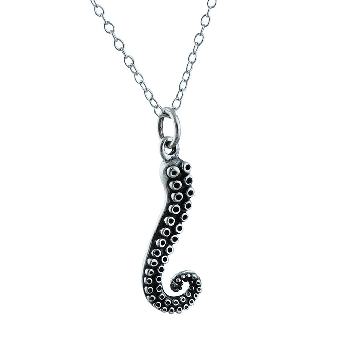 Octopus Tentacle Necklace - Sterling Silver - Friendship Necklace - Gift for Her