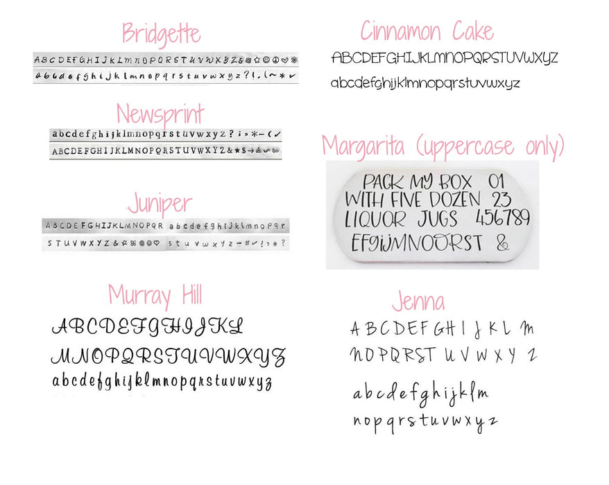 Add a Hand Stamped Name or a Date Charm -  Long Rectangle Tag