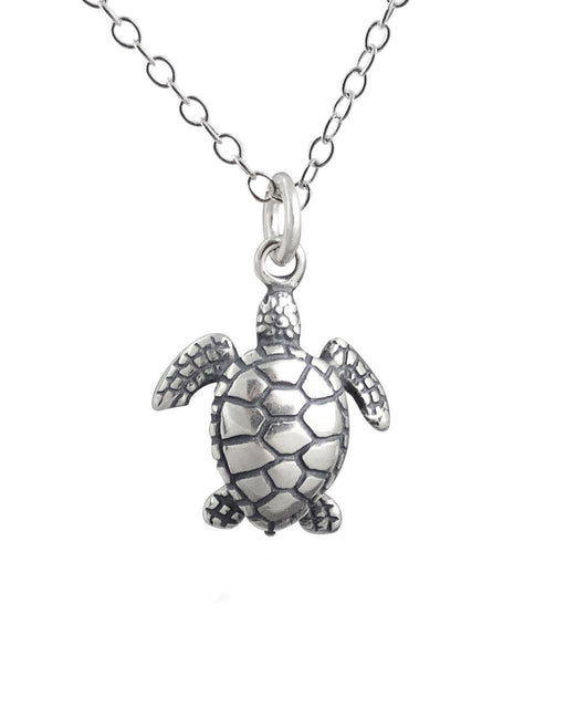 Sea Turtle Sterling Silver Necklace