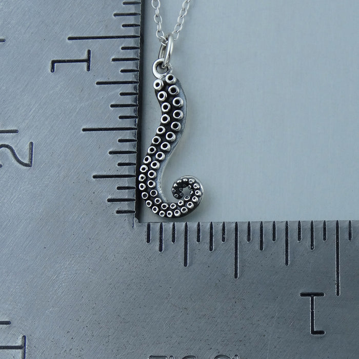 Octopus Tentacle Necklace - Sterling Silver - Friendship Necklace - Gift for Her