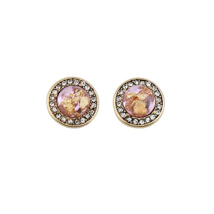 Claire Circle Stud Earrings