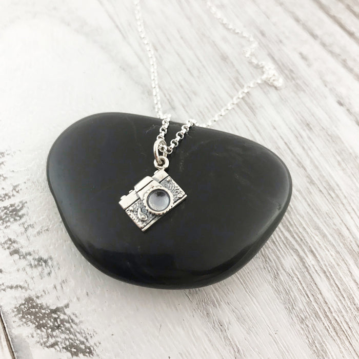 Camera Photographer Necklace - Sterling Silver - Friendship Necklace - Gift for Her