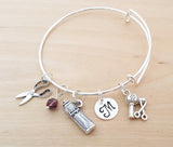 Hair Stylist Personalized Bangle Bracelet