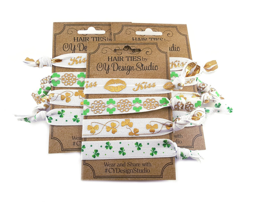 St. Patrick's Day Hair Ties Set