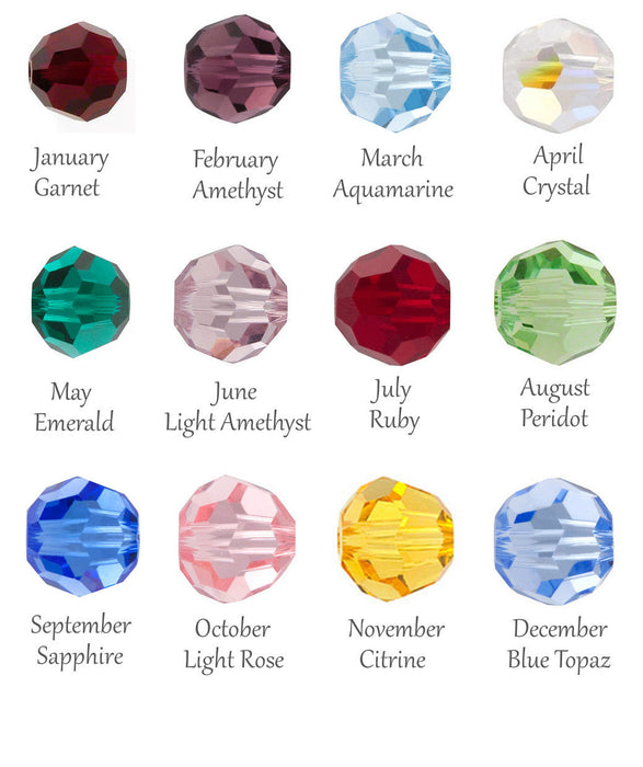 Add a Swarovski Crystal Birthstone Charm