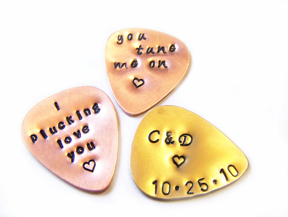 I Plucking Love You  Guitar Pick / Gift for Him