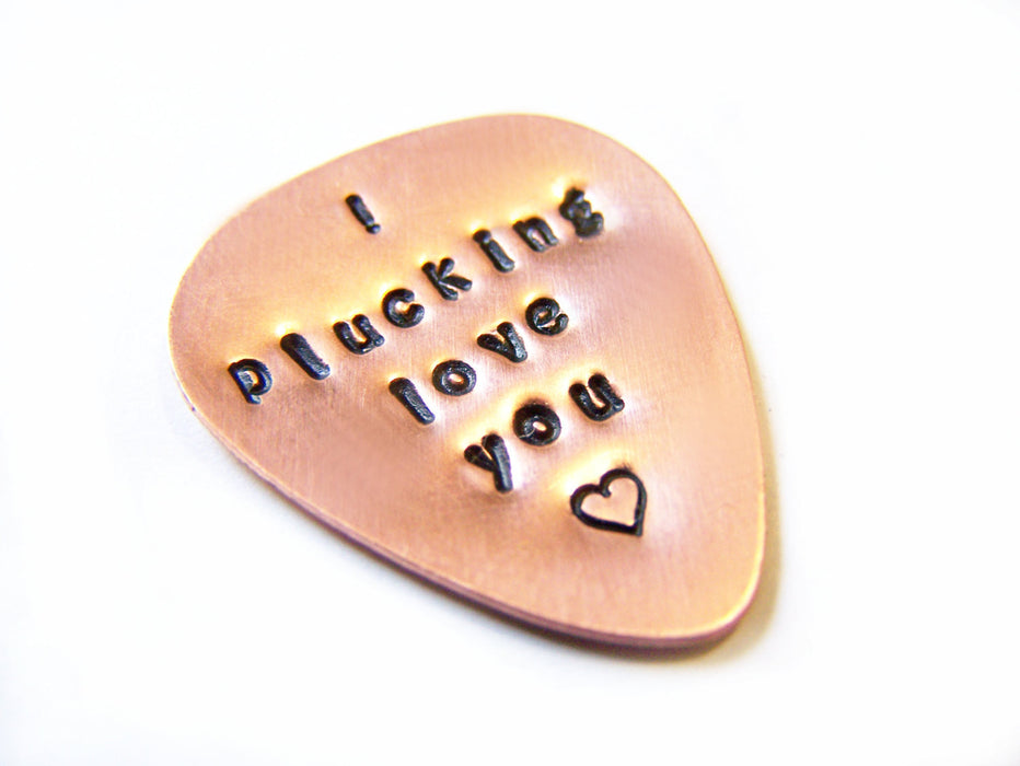 I Plucking Love You  Guitar Pick / Gift for Him