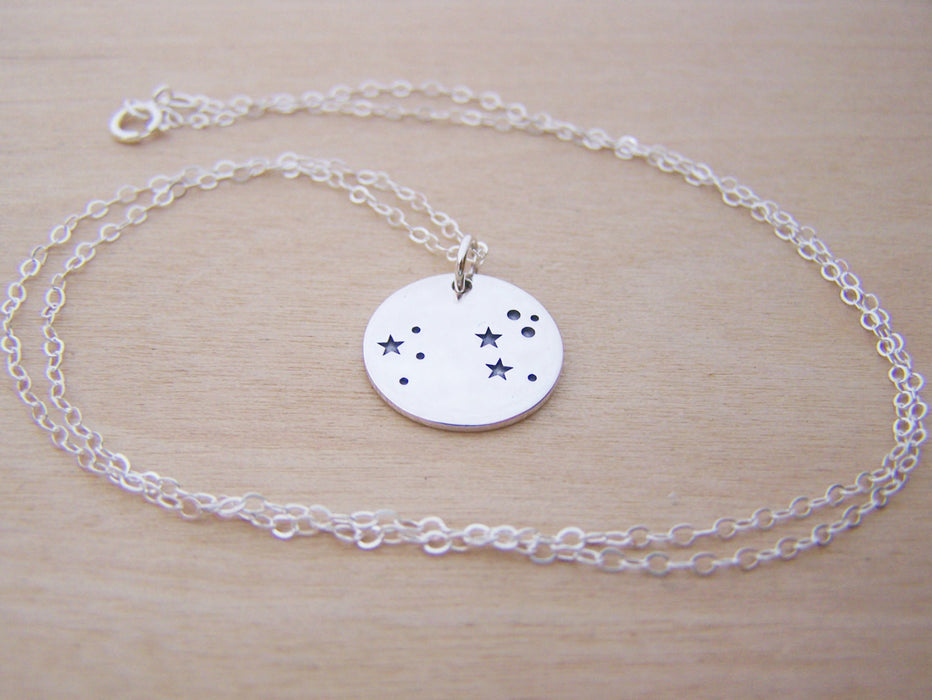 Leo Constellation Sterling Silver Necklace