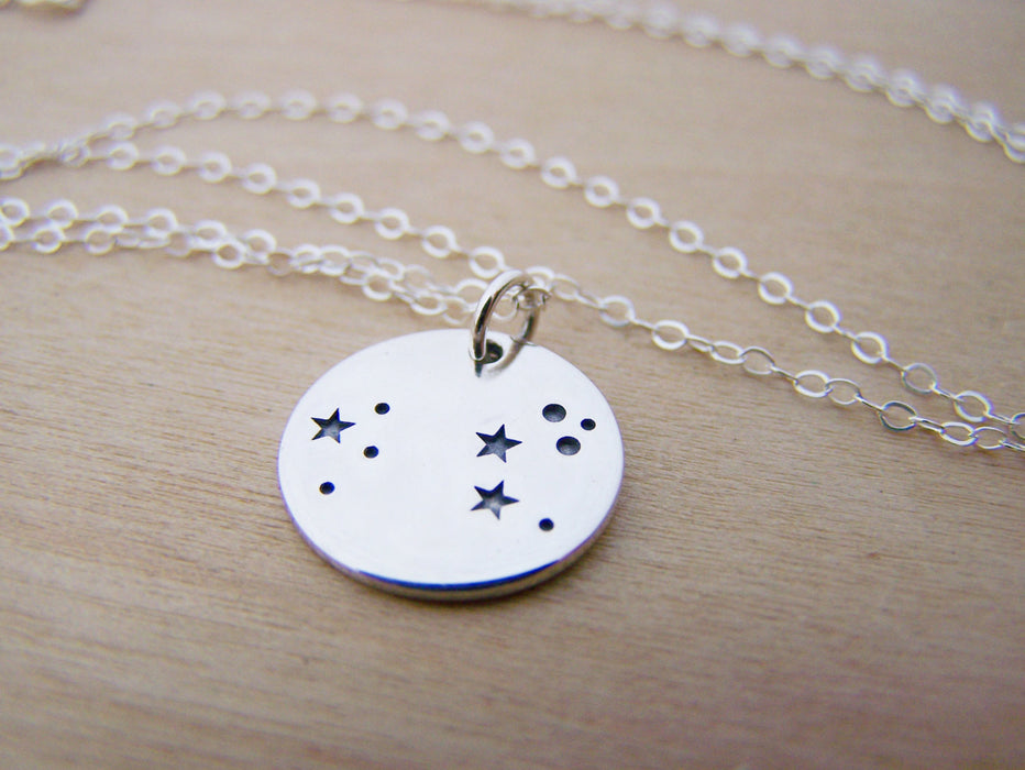 Leo Constellation Sterling Silver Necklace