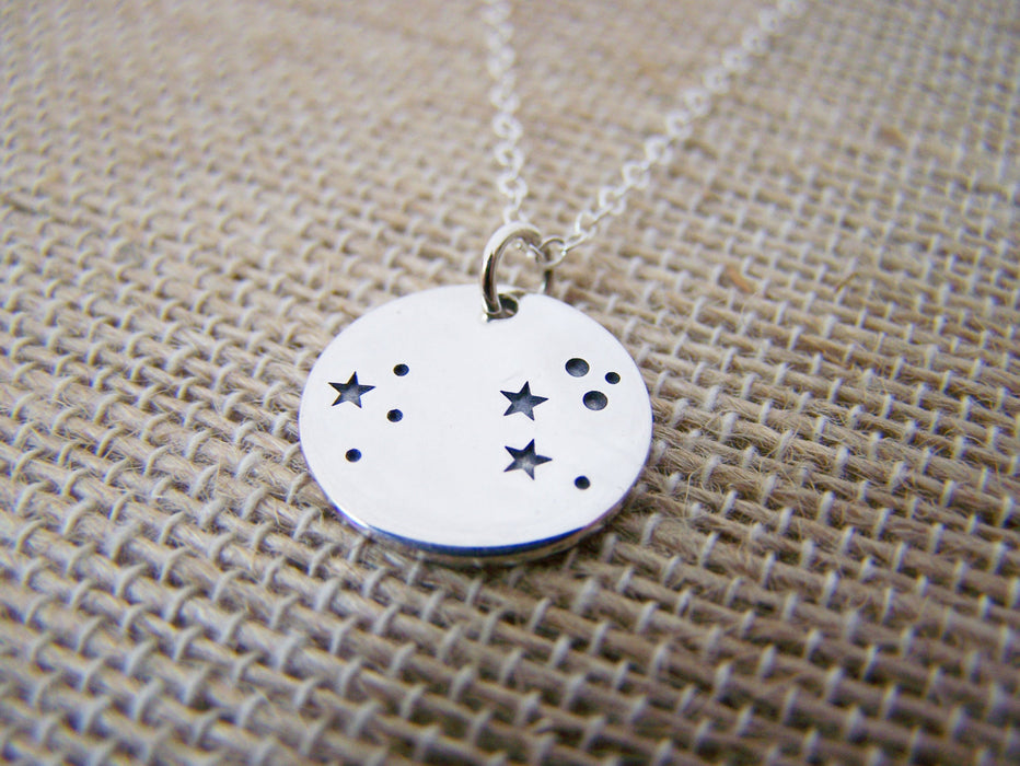 Leo Constellation Sterling Silver Necklace