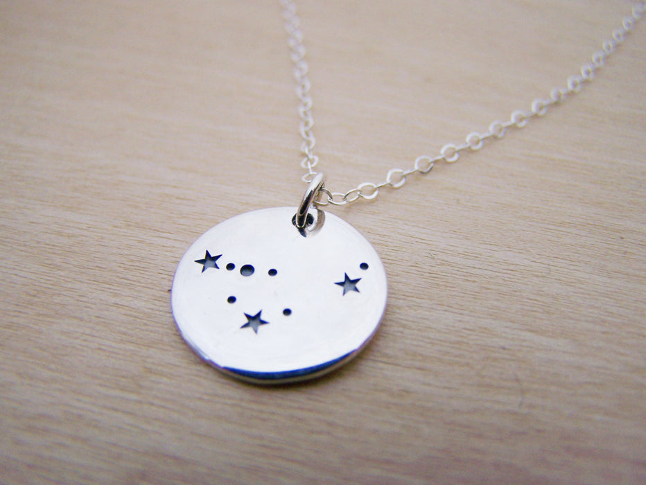 Capricorn Zodiac Constellation Sterling Silver Necklace / Gift for Her