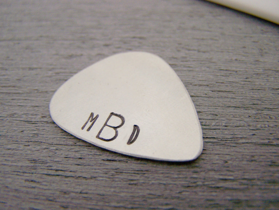 Monogrammed Initial Personalized Guitar Pick / Gift for Him / Gift for Dad / Musician Gift