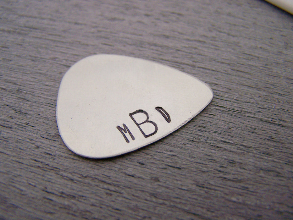 Monogrammed Initial Personalized Guitar Pick / Gift for Him / Gift for Dad / Musician Gift