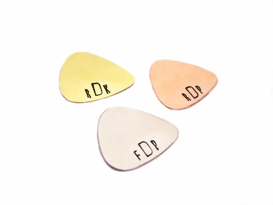 Hand Stamped Guitar Pick