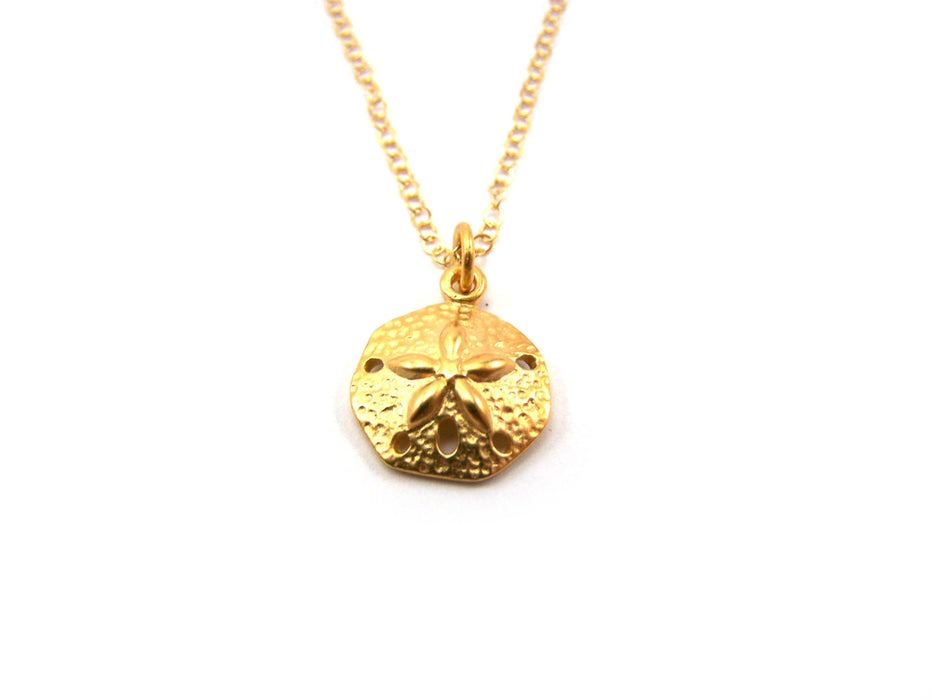 Sand Dollar Charm 14k Gold Fill Necklace