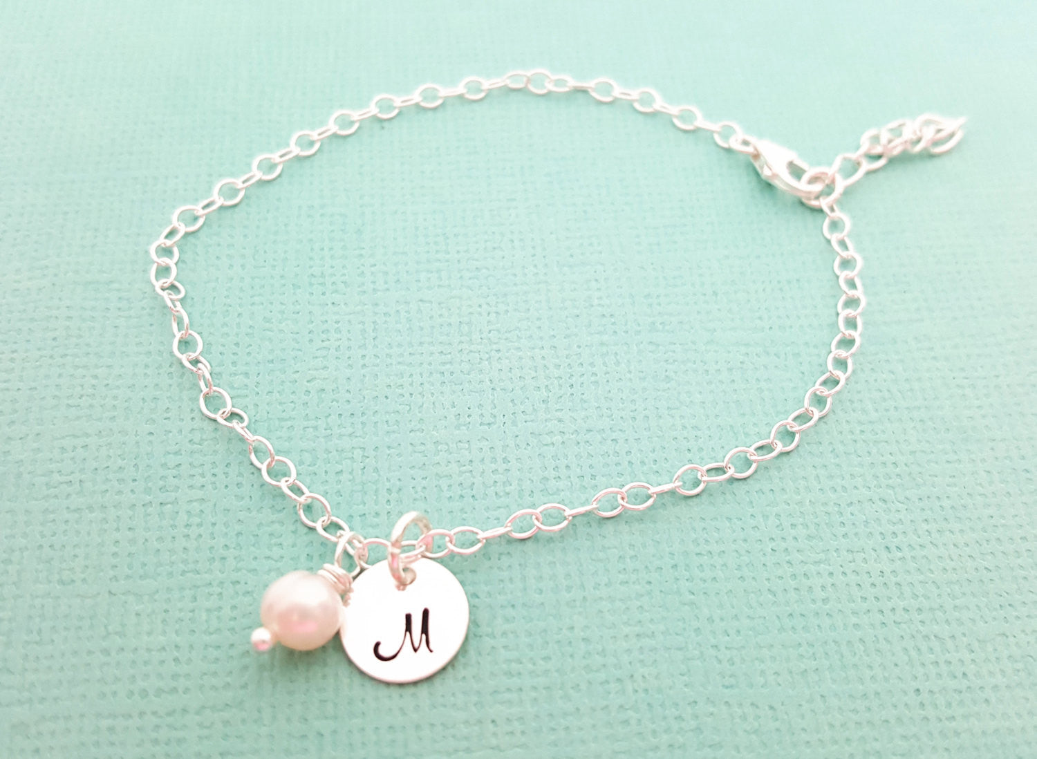 Personalized Sterling Silver Initial Bracelet
