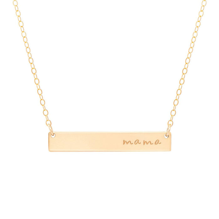 Mama Bar 14k Gold Filled Necklace