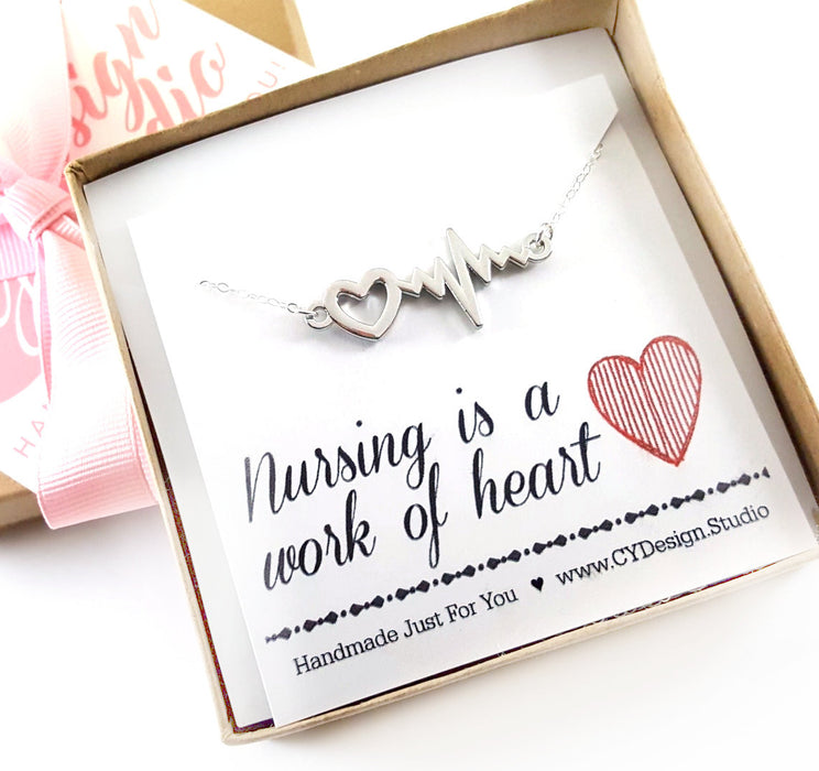 Nursing is a Work of Heart Necklace